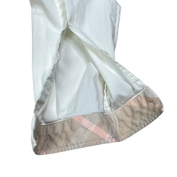 Burberry Brit Women shirt Button Down classic White Cotton Nova check Cuff M - Picture 6 of 13